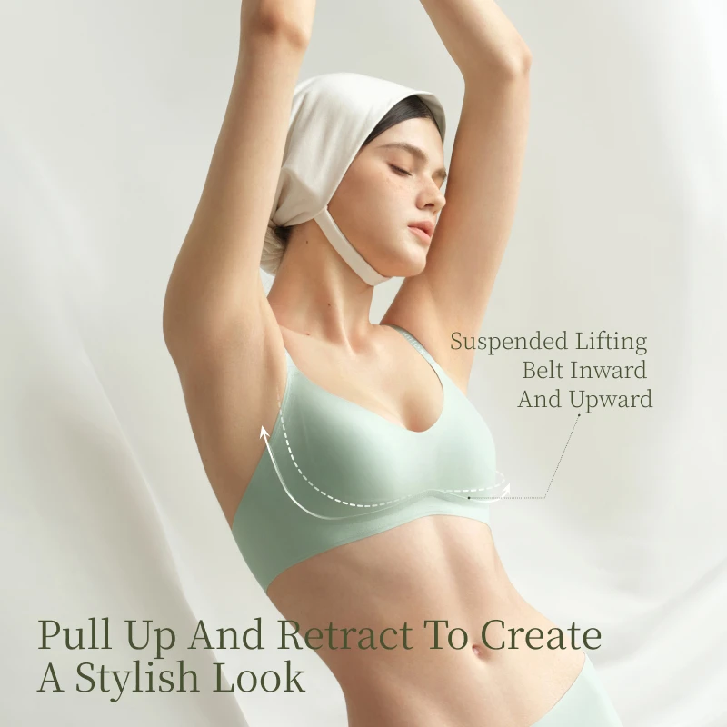 حمالة صدر نسائية لاسلكية من SUJIIN بدون خياطة حمالات صدر صغيرة داعمة للنساء حمالات صدر رفيعة مضادة للترهل قابلة للتنفس MX327