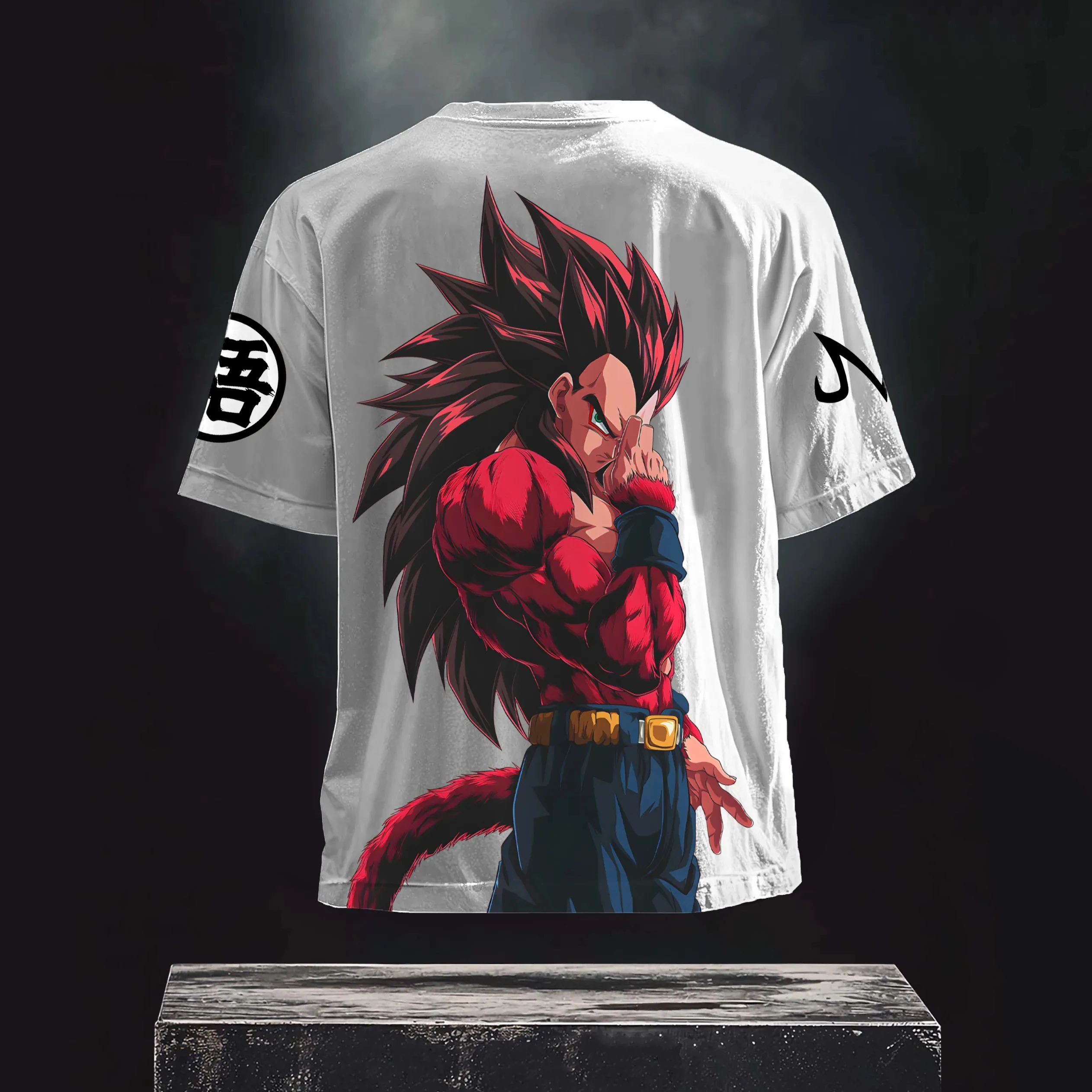 Dragon Ball Japońska Animacja Gadżety Drukowanie Postaci Moda Druga Wymiarowa Letnia Koszulka Męska z Krótkim Rękawem Luźny Top