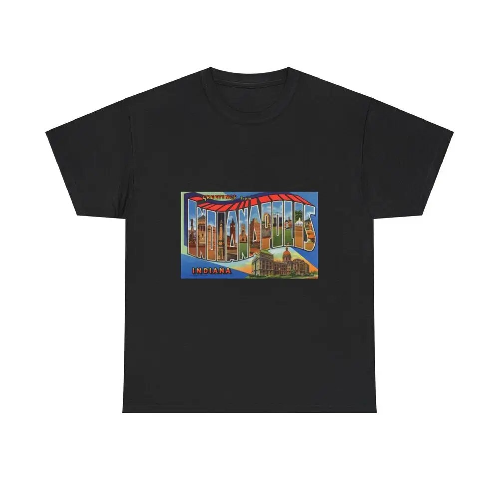 Greetings From Indianapolis (Greeting Postcards) T-Shirt  Anime Graphic T-shirts for Men Clothing Women