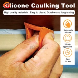 2Pcs Caulking Tool Kit Silicone Joint Sealant Spreader Spatula Scraper Edge Repair Tools Floor Tile Edges Cleaner