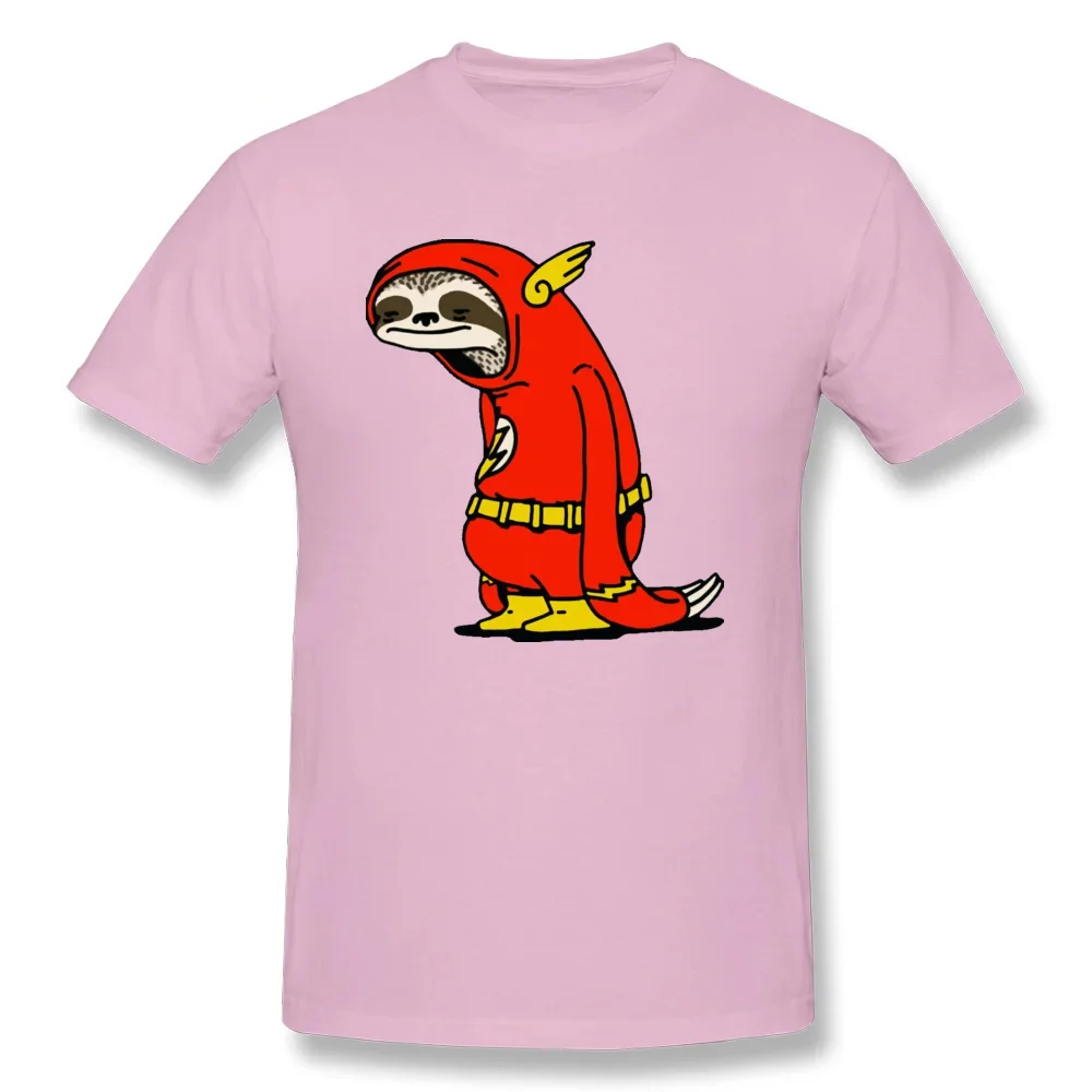 Flash Sloth Cartoon Tshirt Superhero Funny T Shirt For Men Cotton Fabric Anime Cartoon Tops T Shirt Man Fashion Streetwear