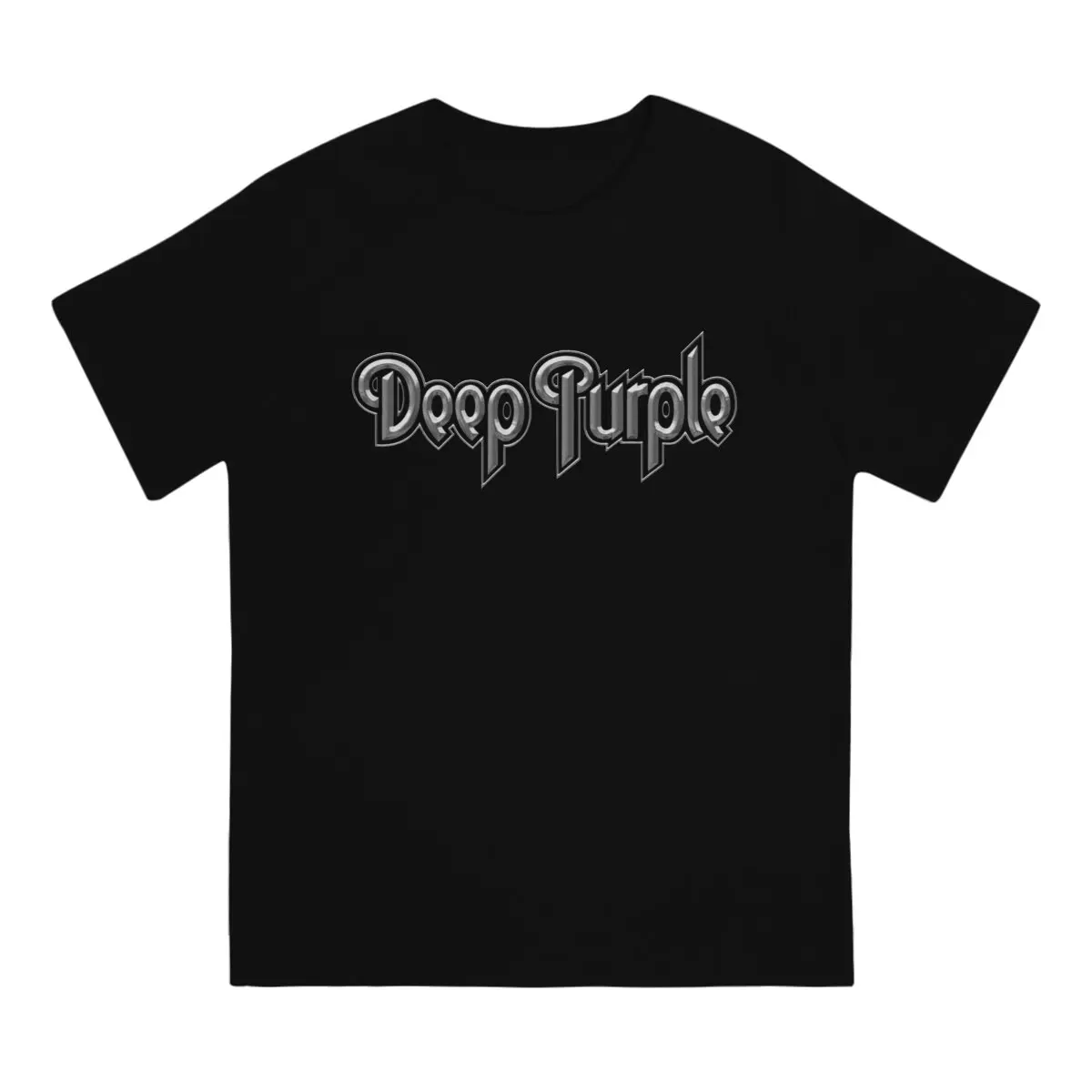 Deep Purple Newest TShirt for Men Hip Hop Musical Group Round Collar Basic T Shirt Hip Hop Birthday Gifts Streetwear