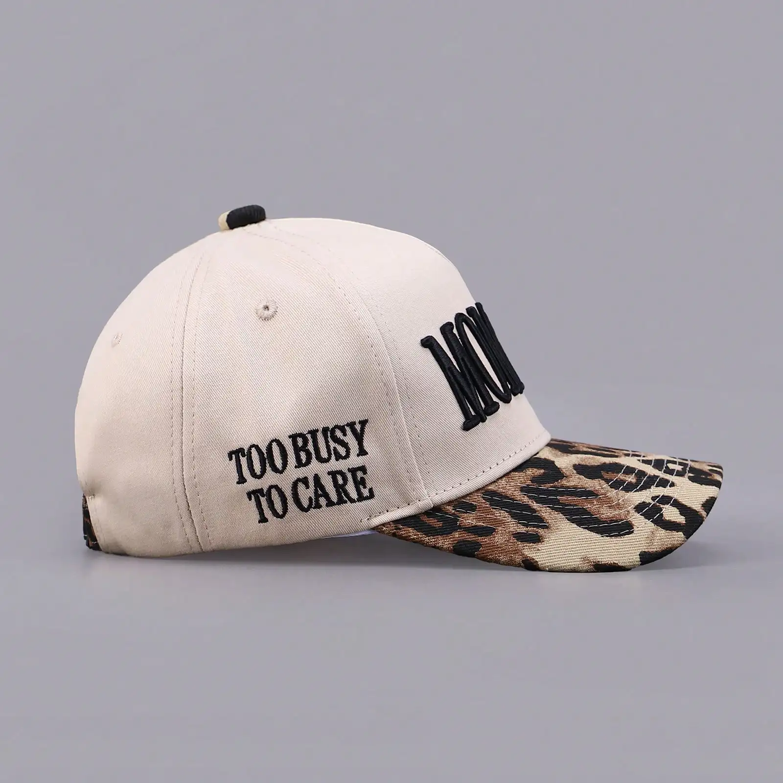 Mommin قبعة سائق الشاحنة للنساء المطرزة أمي قبعة بيسبول قابل للتعديل قماش خمر قبعة لارتداء عادية #3