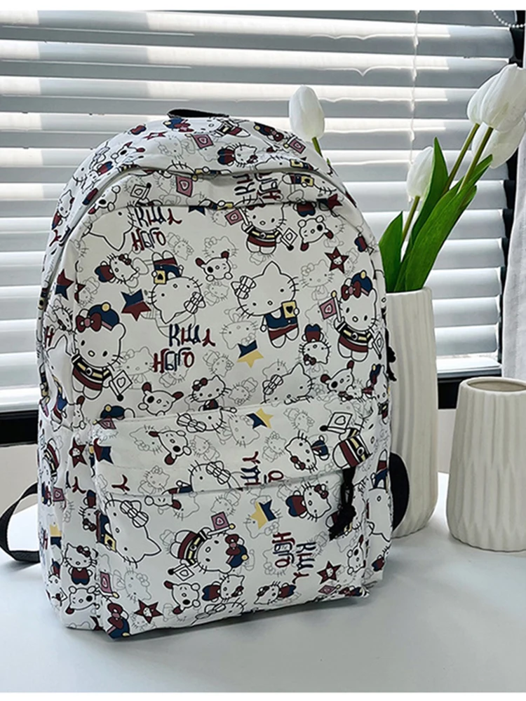 2024New Sanrio Hello Kitty Backpack Cartoon Anime Pochacco Women Cute Light Backpacks Students Bag Shoulder Kids Bags Girl Gift