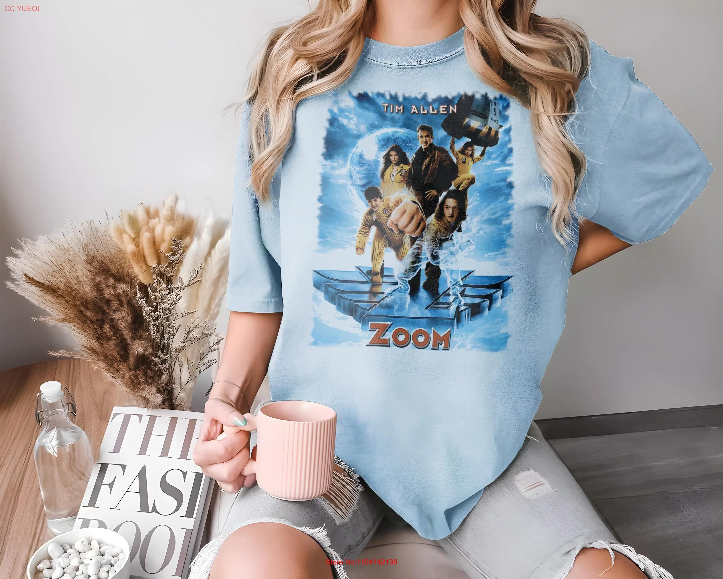 Zoom V1 T Shirt movie poster print Natural color 100 cotton all sizes S to 5XL long or short sleeves