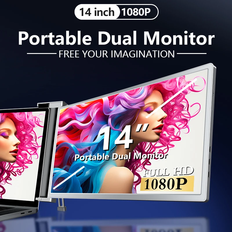 14  INCH Laptop Monitor Plug and Play for 14-17.3