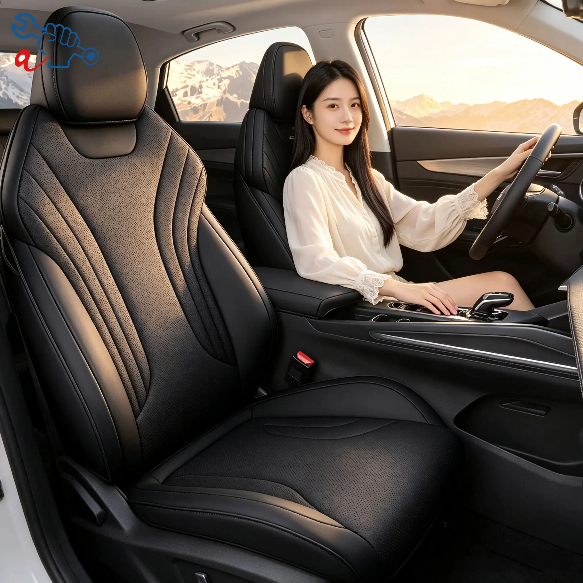 Left-Drive Car Seat Cover For Geely Binyue Coolray L 2025-2026 All Season Seat Cushion Custom Fit Full Surround Protective Cover