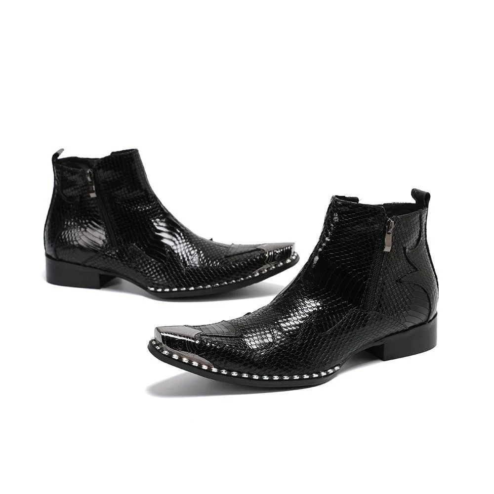 Herren klassische Retro Echt leder Chelsea Stiefel Herren Mode Stiefeletten Herren lässig britischen Stil Kurz stiefel High-Top-Schuhe