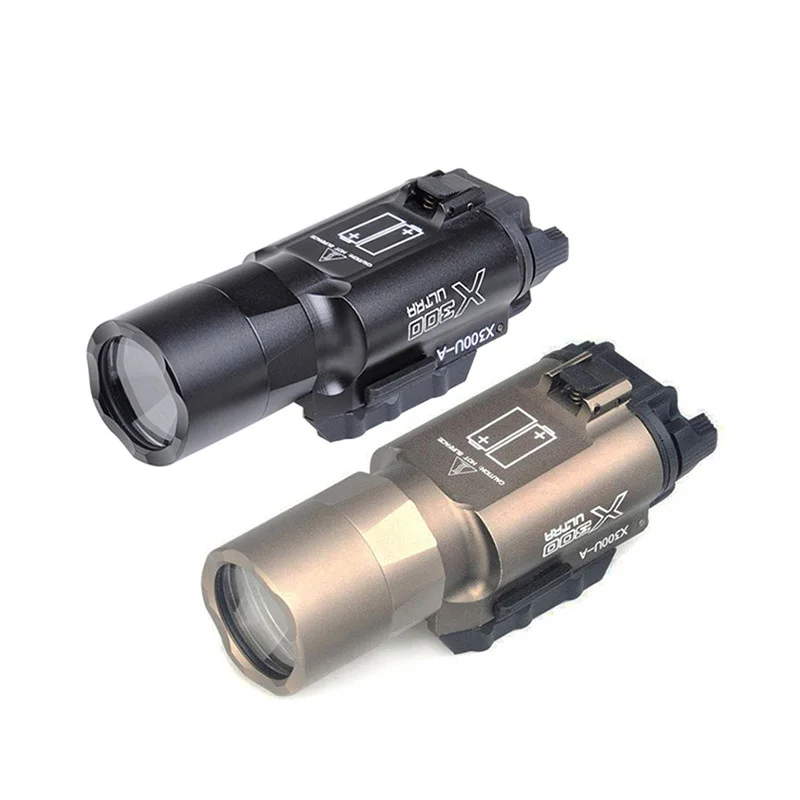 

Metal X300U Ultra LED 600 Lumen Tactical Flashlight Aluminum Scout Hunting Torch Light Outdoor Field Lighting with 20mm Base