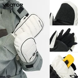 VECTOR Half Detachable Inner Five Finger Inner Bile Finger Protection Ski Gloves New Sherry Cotton Inner Palm Protection Kevlar