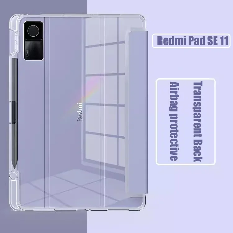 

Прозрачный мягкий силиконовый чехол для Redmi Pad SE, 11 дюймов, 2023 дюймов, для Redmi Pad10.61, для Pad 5 Pro, 6 Pro, 11 дюймов, со слотом для карандаша