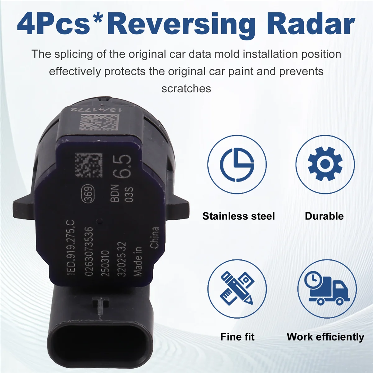 Pop 4Pcs Reversing Radar Parking Radar Probe 1ED919275C For VW I Super Deal D3 ID4 ID6