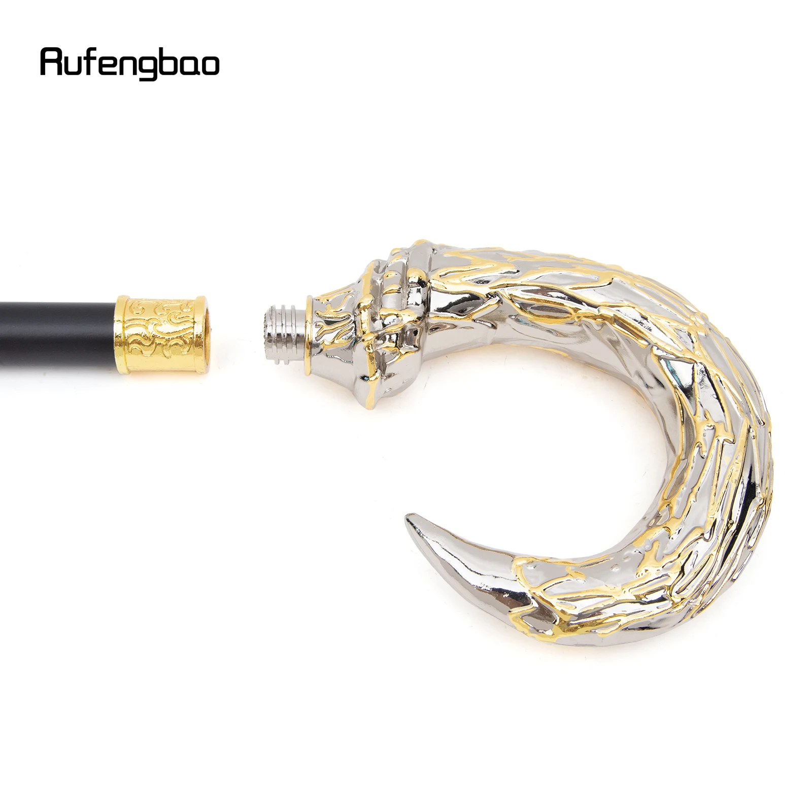 الذهبي الأبيض U واحد مشترك الأزياء عصا المشي الزخرفية Cospaly عصا المشي هالوين Crosier 92 سنتيمتر