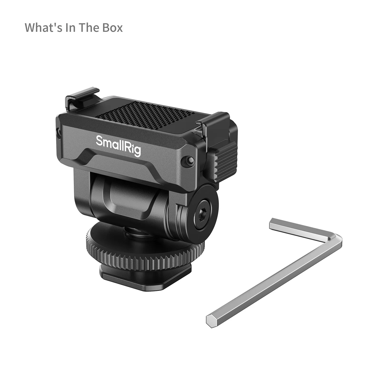 SmallRig Cold Shoe Mount voor DJI Osmo Action 6 / Nano, met Quick Release Mount 160 ° Kantelbaar verstelbaar met 1/4"-20 gat voor kooien