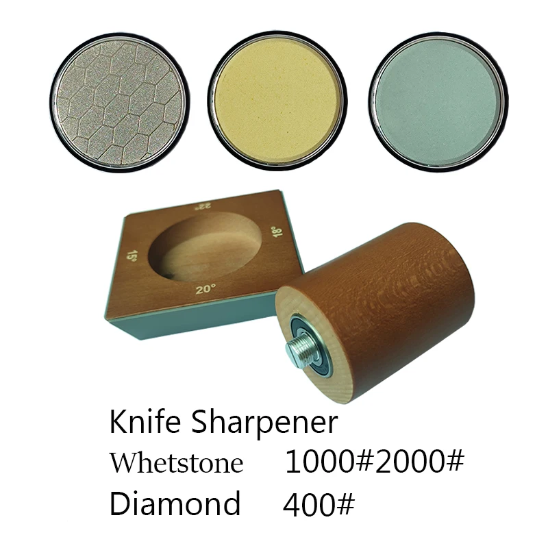 Rollmesser-Schärfset zum Schärfen gerader Rollenmesser mit Industrie-Diamanten, Kochmesser-Set