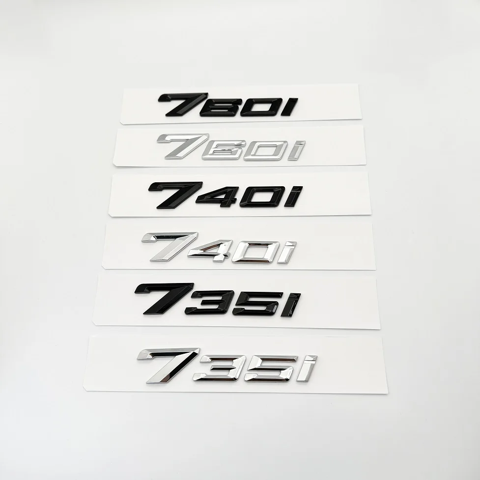 

For BMW 2023 New 7 Series Big 735i 740i 760i 735Li 740Li XDrive ABS Emblem Car Trunk Nameplate Logo Sticker