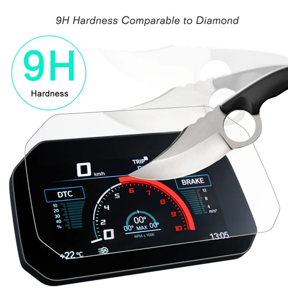Tempered Glass Scratch Cluster Screen Dashboard Film For BMW R1200 R1250GS Adventure C400X F900R/XR M1000RR S1000RR F850GS 19-24