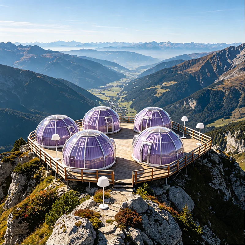 Luxury Transparent Dome Tent Inflatable Bubble House for Outdoor Glamping Resort Camping Backyard Hotel Use