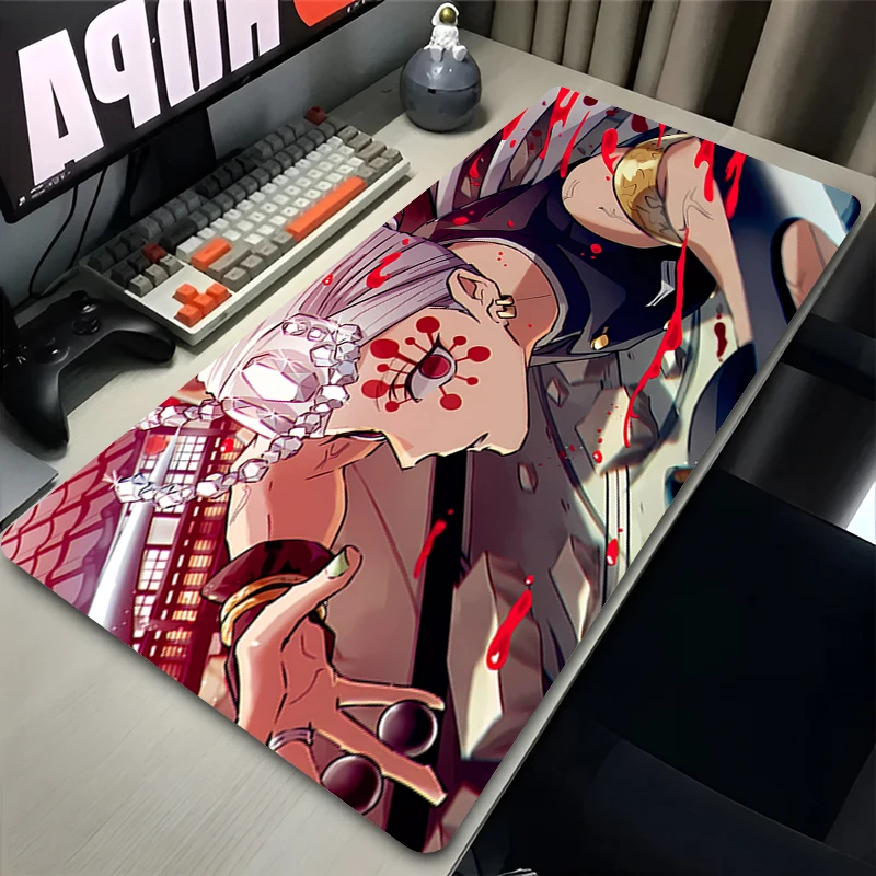 Demon Slayer Uzui Tengen Mouse Pad Non-Slip Large Gaming Rubber Mouse Computer Keyboard Mats Game accessories PC carpet Mousepad