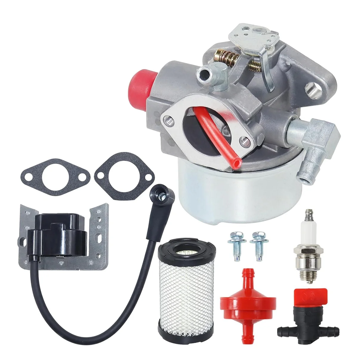

640339 Carburetor with 35066 Air Filter for Tecumseh 4 Cycle Veritical Engines LV148XA, LV156EA, LV156XA, LEV90, LV148EA
