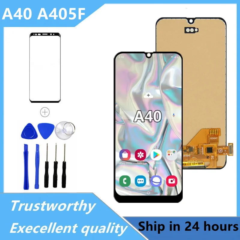 

AAA+ Quality Display Screen for Samsung A40 A405 A405F LCD Screen Touch Digitizer Assembly for samsung a40 lcd display