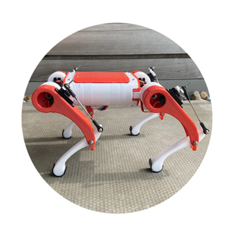 Quadruped robot dog open source project open source mechanical structure robot WiFi RC Control Mechanical Dog DIY Stem project