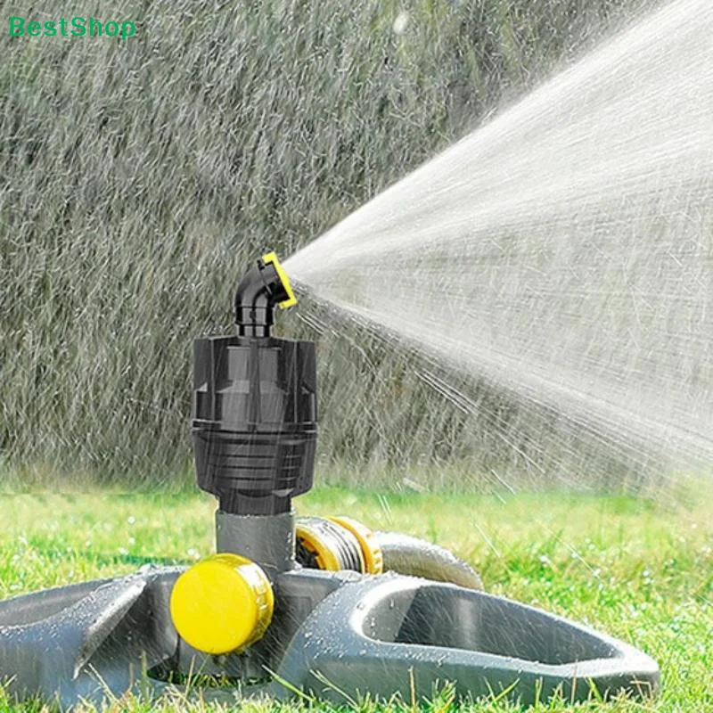 4 Points External Thread 360 Rotary Sprinkler Nozzle Bendable Elbow Adjustable Flow Garden Lawn Irrigation Micro Spray Head