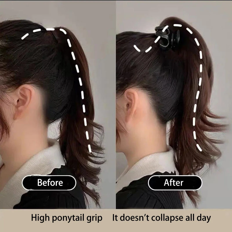 

Solid Color Plastic Dark Hair Pin Hair Plate Women's Daily Fashion Hair Clip Hair Accessories