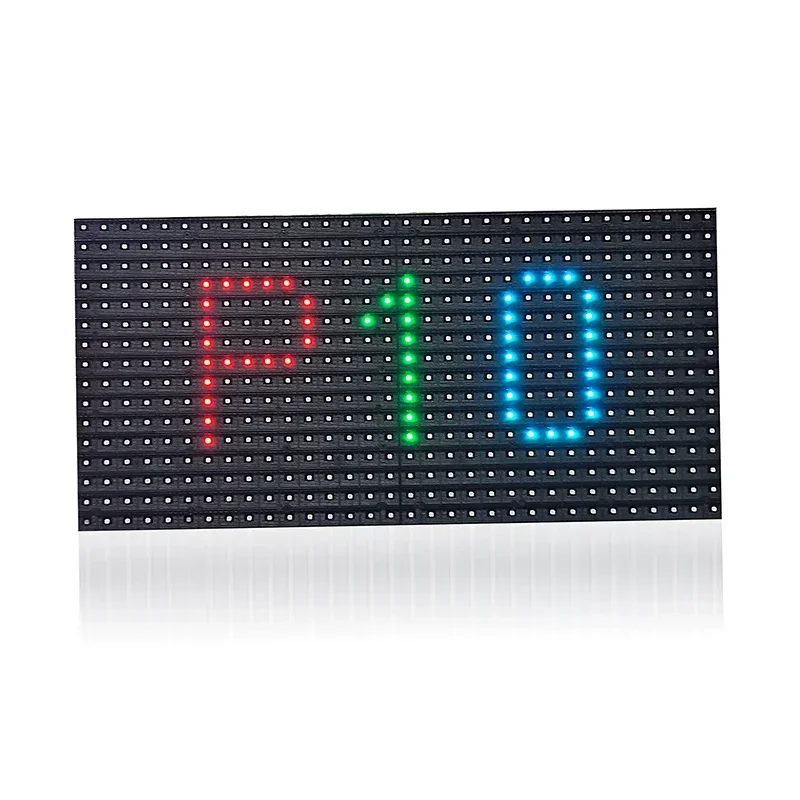 Imagem -02 - Módulo de Painel de Tela Led P10 ao ar Livre 320x160 mm 32x16 Pixels Scan 3in Smd2727 Rgb Full Color Módulo do Painel de Display Led