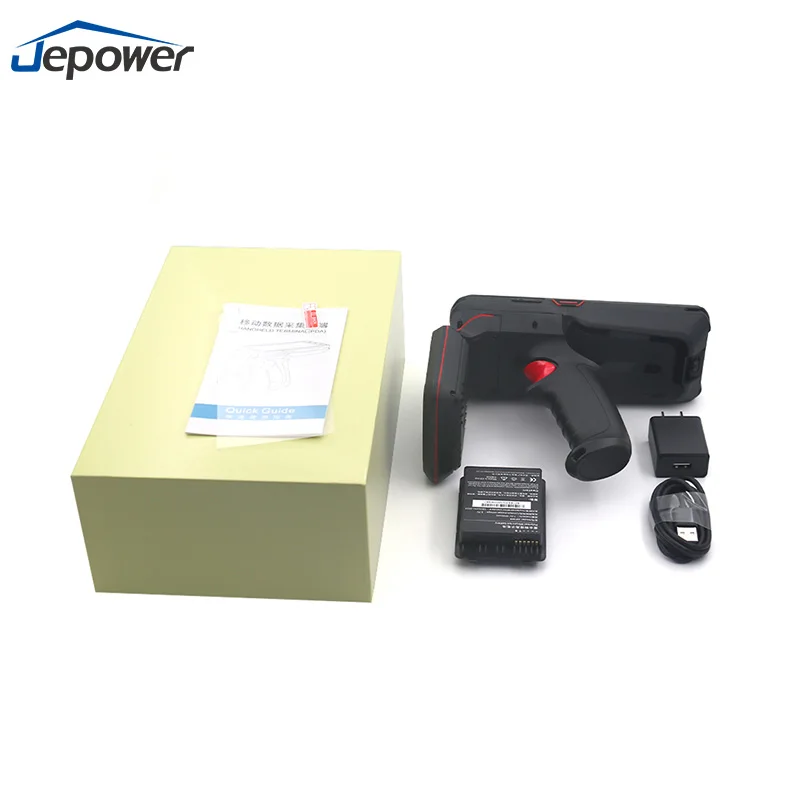 Terminale Mobile Industriale UHF RFID Robusto con Android 13, Computer Mobile UHF RFID con Scanner di Codici a Barre 20m