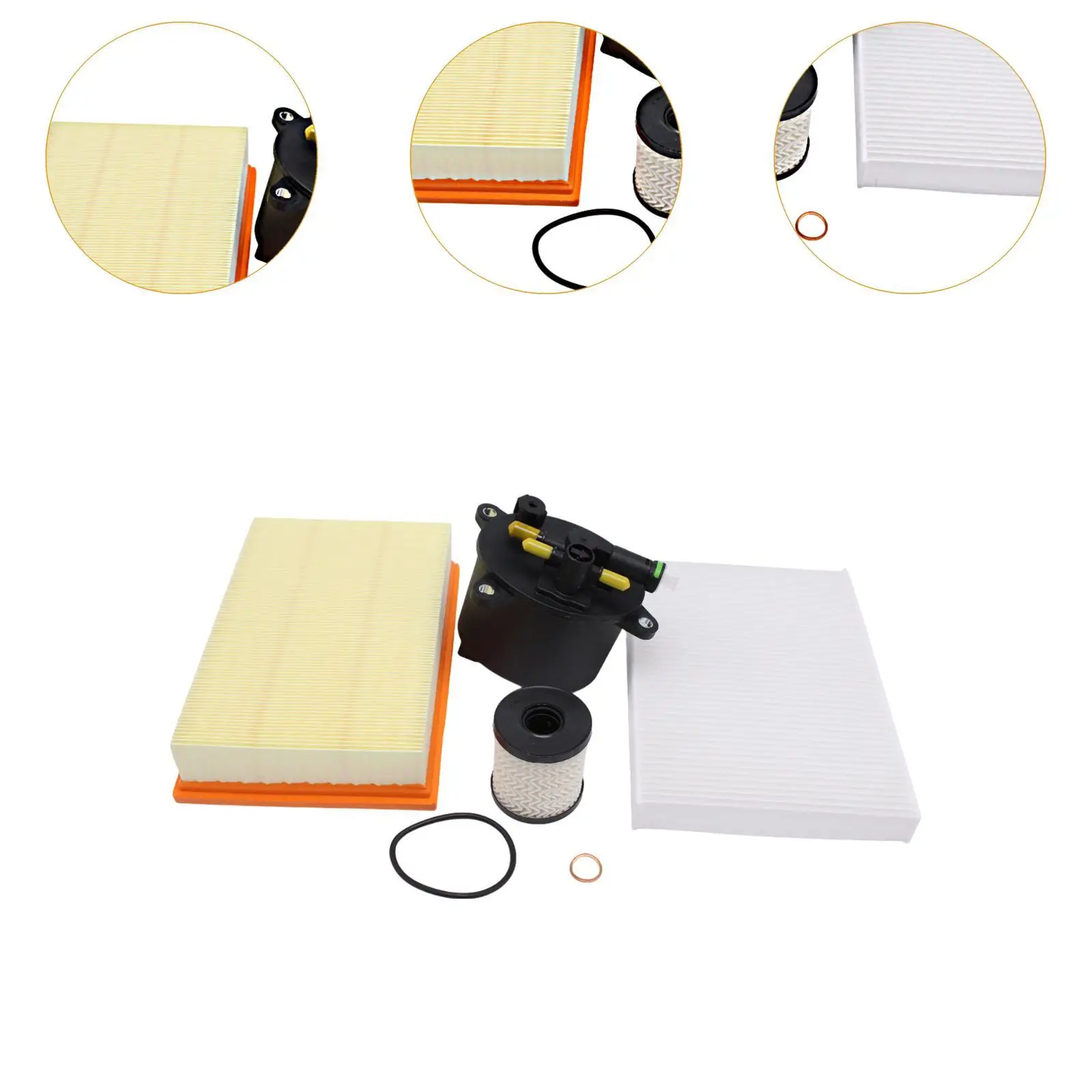 Car Filter Set Professional LR005816 Replacement for 2.2 TD4 Repair Parts Easy