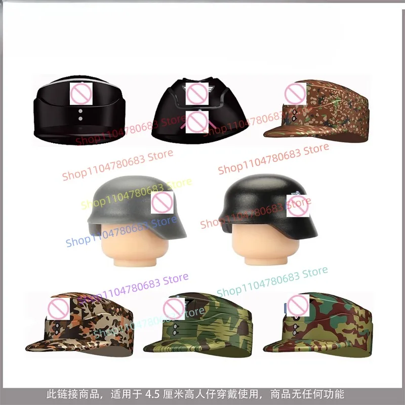 

MOC новые военные строительные блоки, кукла, мини-кукла, аксессуары, шляпа, горная шляпа, бронированная игрушка, подарки, коллекция украшений