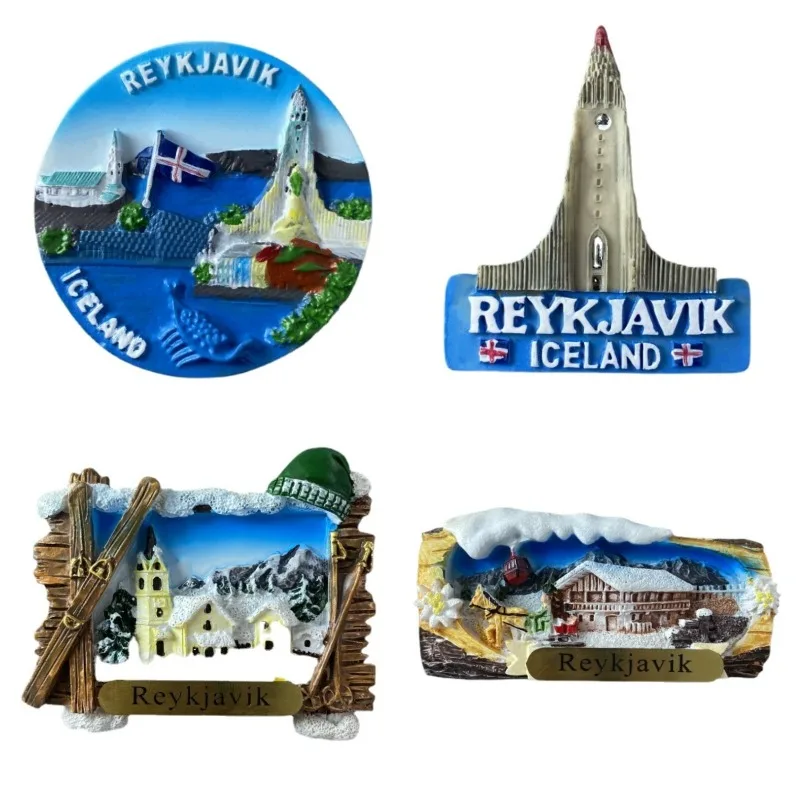 

Iceland Fridge Magnets Tourist Souvenirs Reykjavík Fridge Stickers Home Decor Christmas Gifts Photo Wall Magnetic Stickers