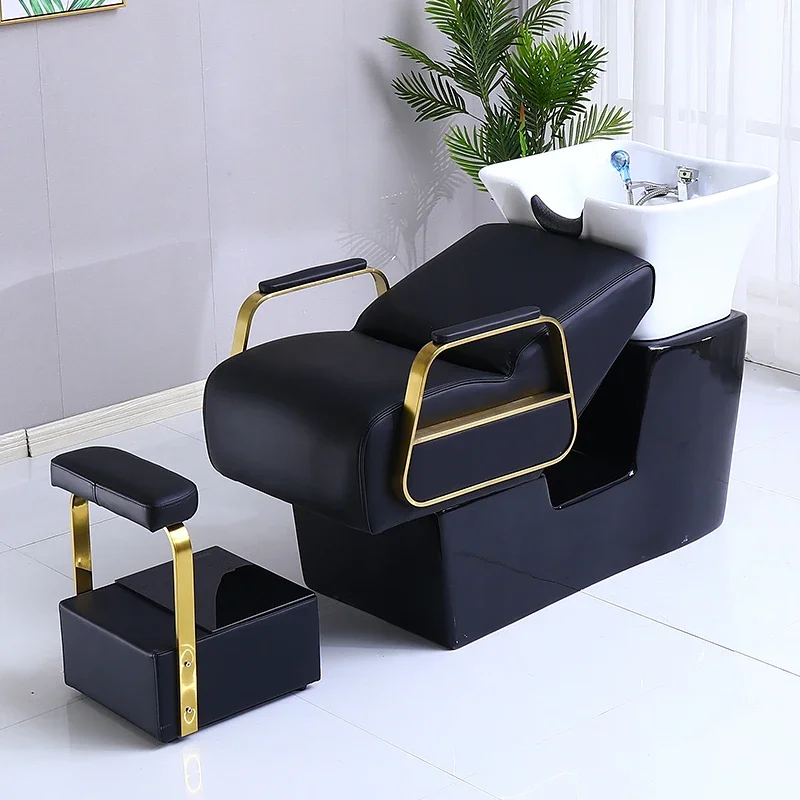 Hairdressing Chair Cosmetic Spa Shampoo Bed Professional Beauty Salon Customer Machine Massage hair spa japonnais Stock Wash