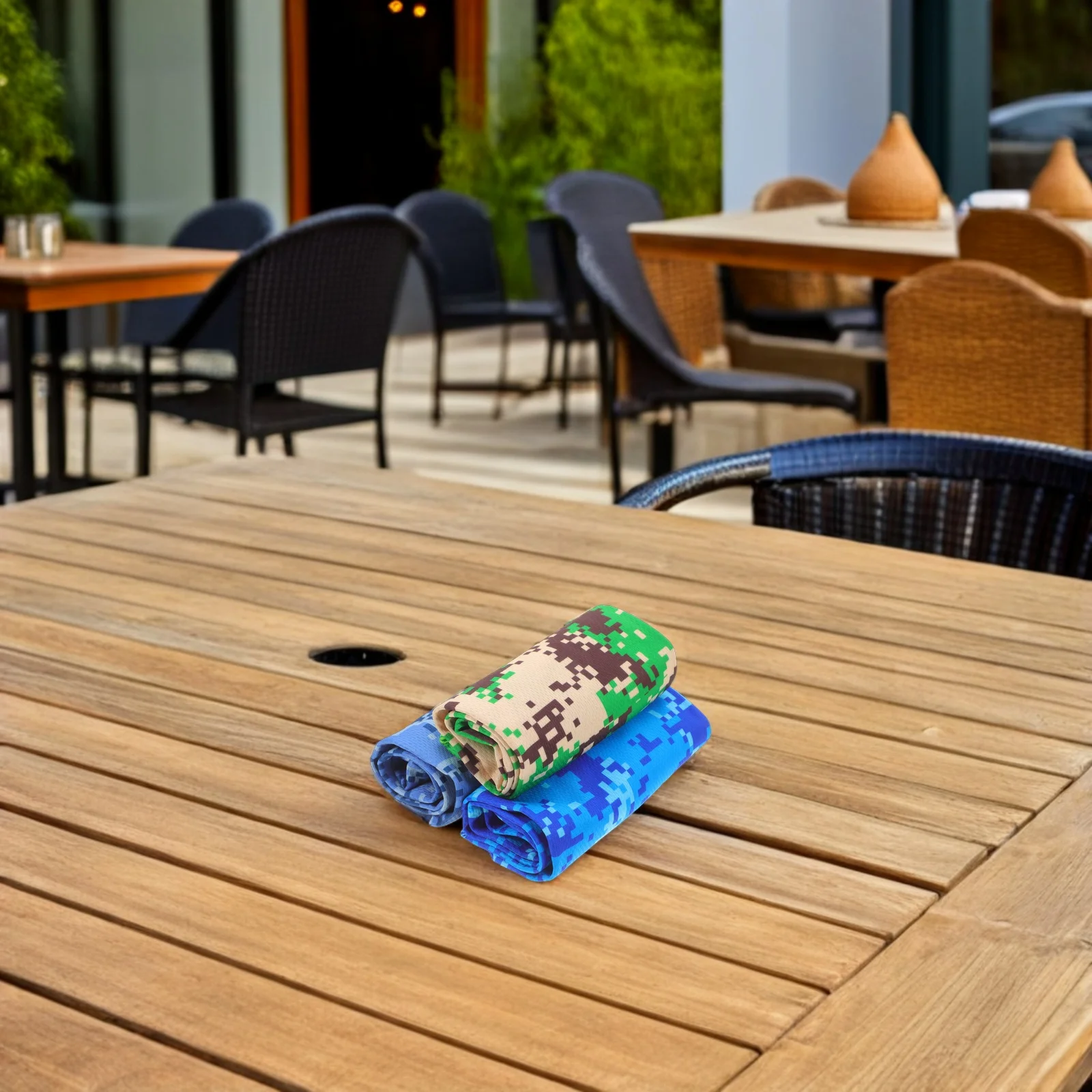

3 Pcs Cold Towel Summer Quick Dry Cooling Running Breathable Camouflage Towels Mixed Color