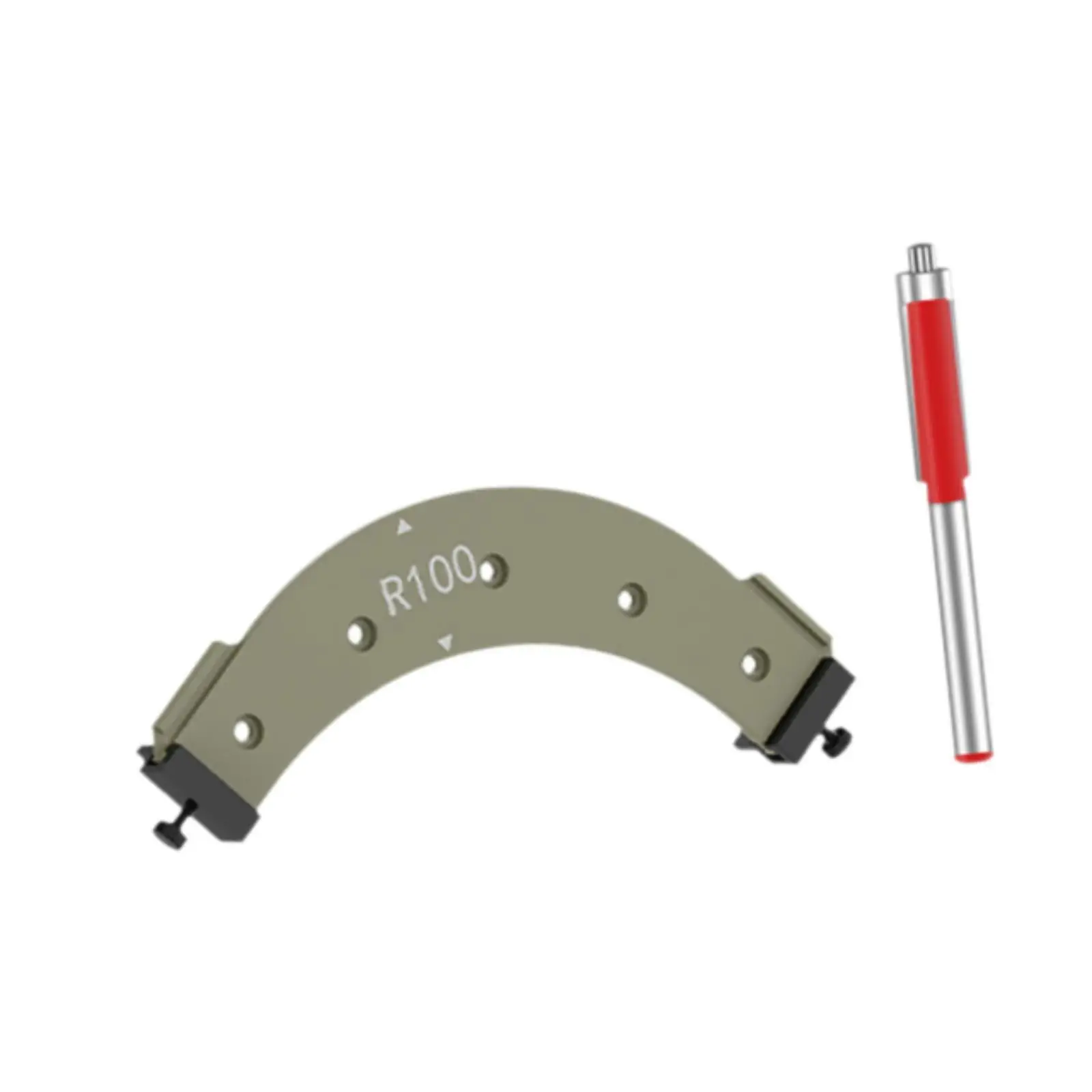 Plastic Corner Radius Template Router Jig Double Limiter Side Fixed Guide for Smooth Inner Outer Curves and Edge Chamfers