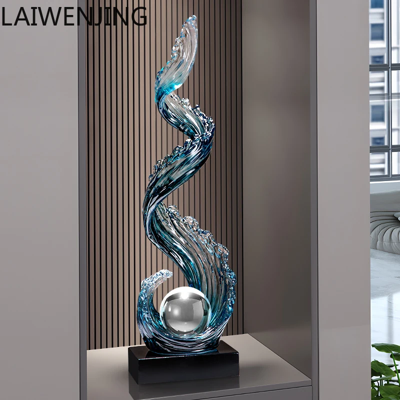 

HLZ entrance ornament Fengsheng Shuiqi light luxury high-end large living room entry door decoration advanced sense