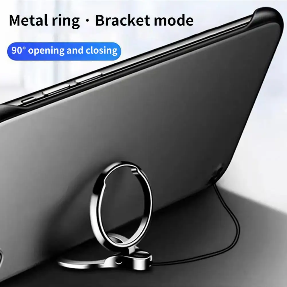 Practical Lightweight Phone Rust-proof Ring Strap Strong Bearing Capacity Electroplated Phone Finger Lanyard for Outdoor