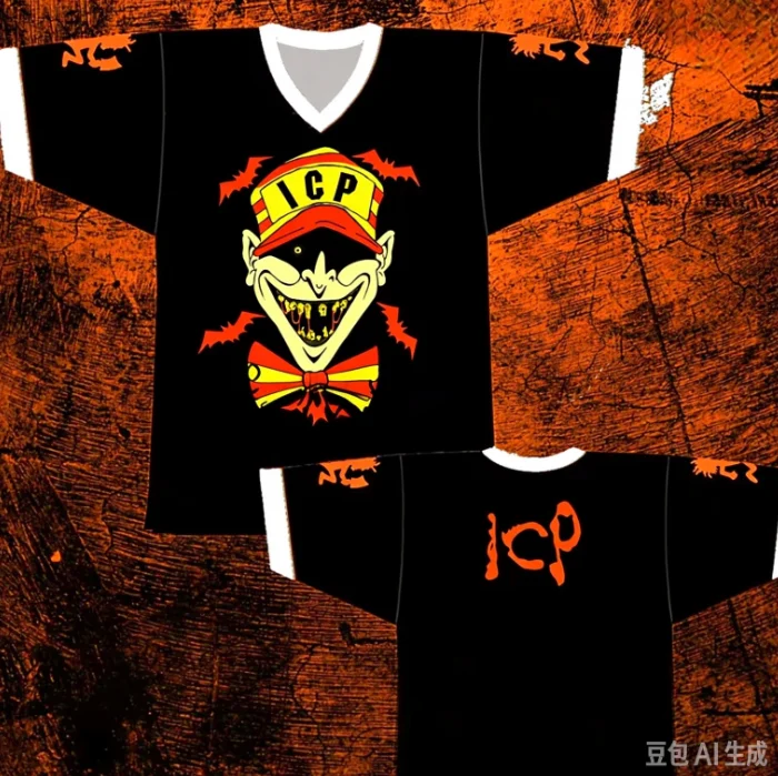 Horror Clown Jack in The Box Full 3D Print V Neck T-shirt Unisex Dark Carnival Style Casual Streetwear Short Sleeve Tops Gothic