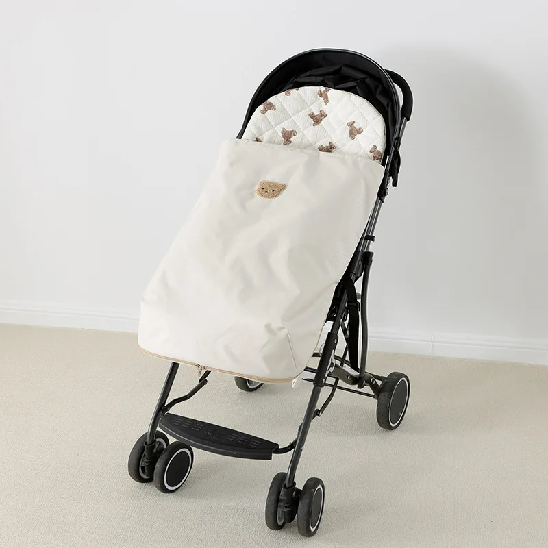 

Baby Stroller Travel Cotton Pad Autumn Winter Soft Thickened Warm Pure Cotton Gauze Newborn Stroller Pad