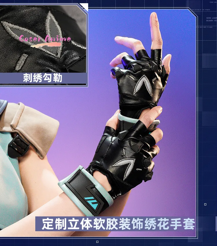 

Game VALORANT Jett Cosplay Costume Uniform Halloween Carnival Party Christmas Play Role Clothes Clothing