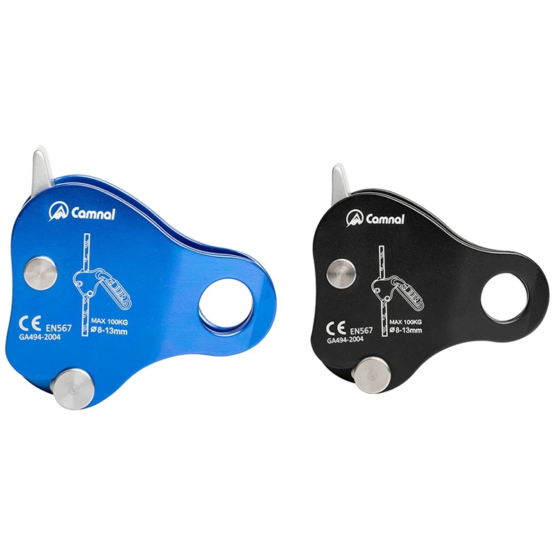  Safety Climbing Protective Ascender 220LB Climbing Protective Device Rope Grip Outdoor  Rigging 8-13MM Rope outdoor tools