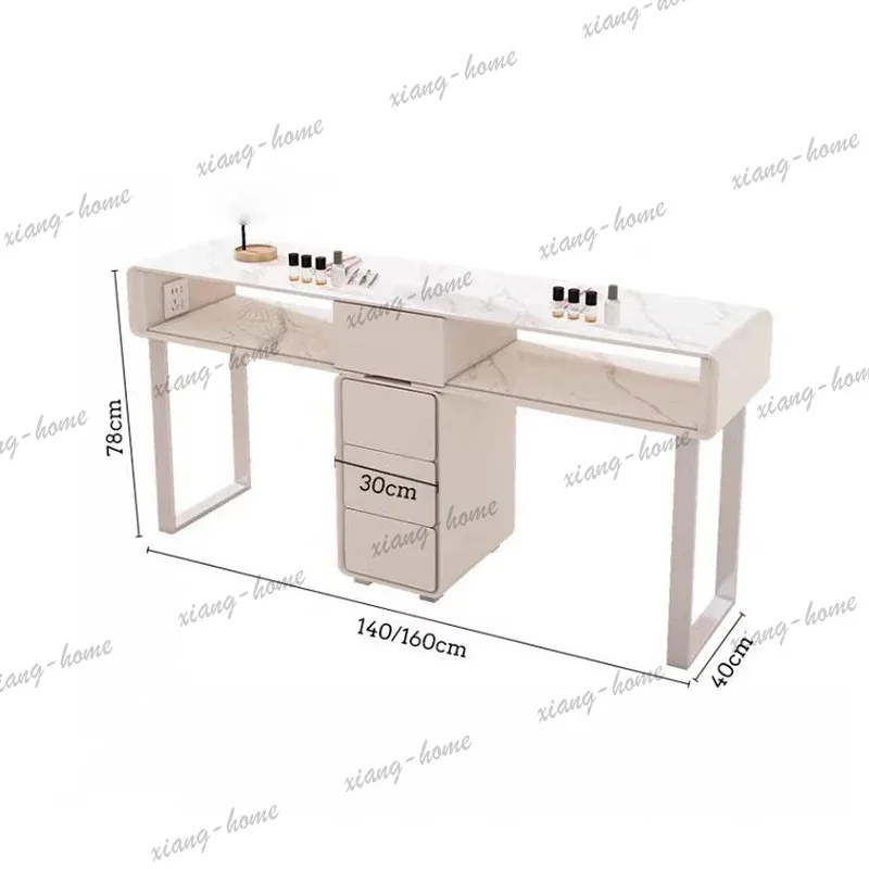 LJY Modern Practical Manicure Nail Table Beautiful And Space saving Elegant Classic Manicure Nail Table Premium Mesa Salon Furni