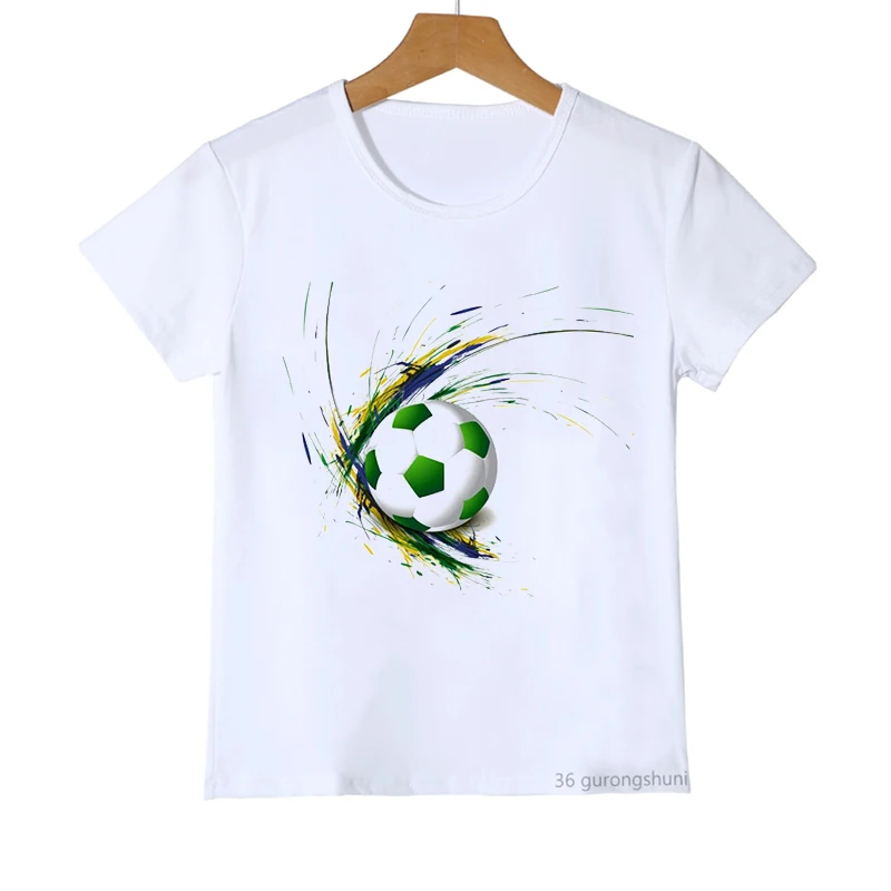 

T-Shirt For Boys Cool Football Graphic Print Children'S Clothing T-Shirt Football Sports Leisure T Shirt Fashion Boys Clothes