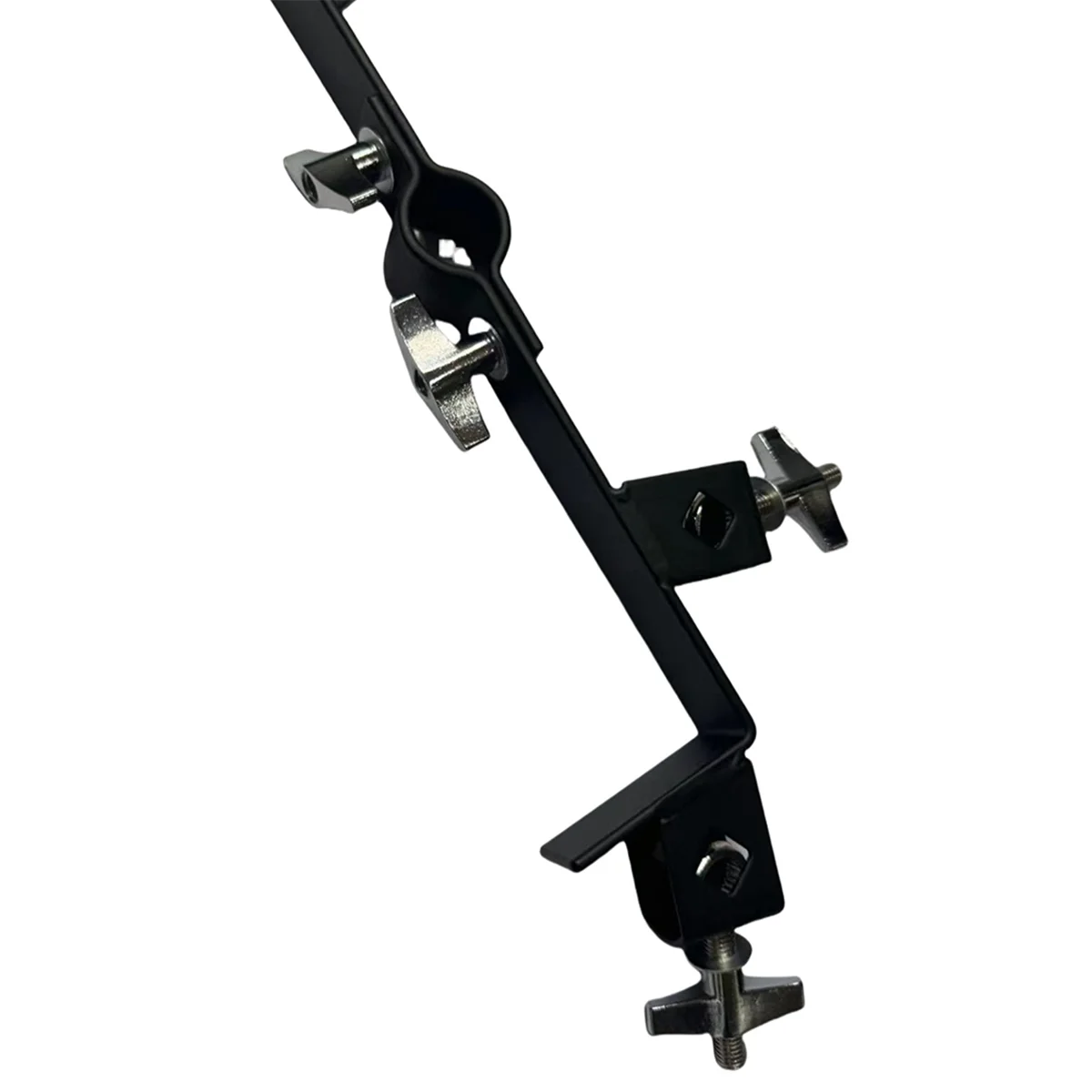 Metal Drum Mounted Cowbell Holder Clamp Drum Cymbal Adjustable Holder Cymbal Expansion Holder for Drummer Drum