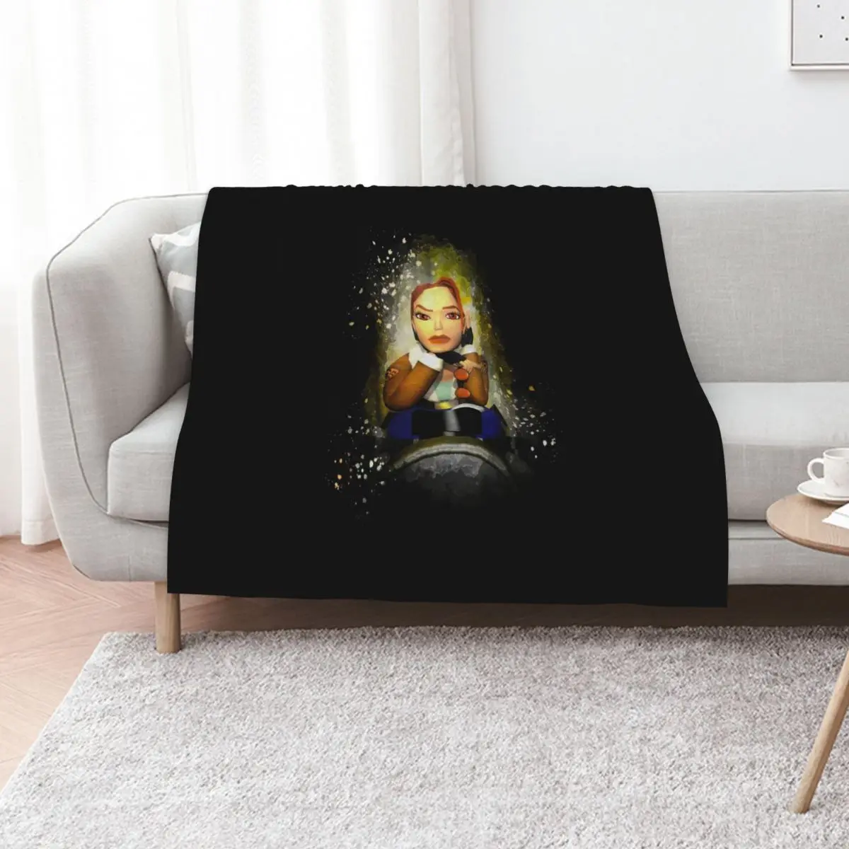 Gifts Men Video Lara Games Croft Awesome Movie Fan Throw Blanket Polar Beach Shaggy Soft Plaid Blankets For Sofas Blankets