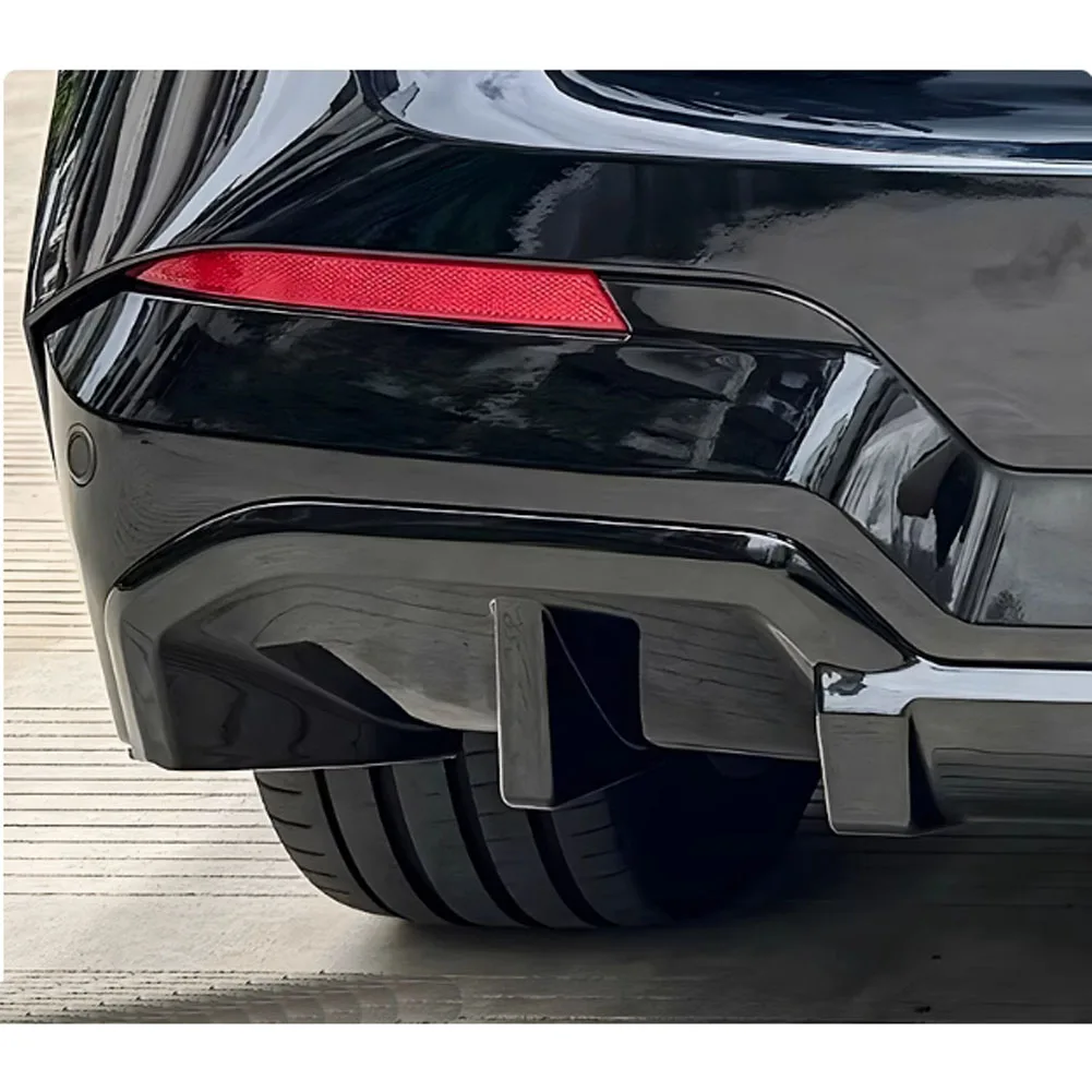 

Глянцевый черный задний бампер в стиле MP с диффузором для Bmw iX3 G08 iX3 2022-2024 Lci M SPORT, накладка на заднюю выхлопную трубу, разделитель, обвесы