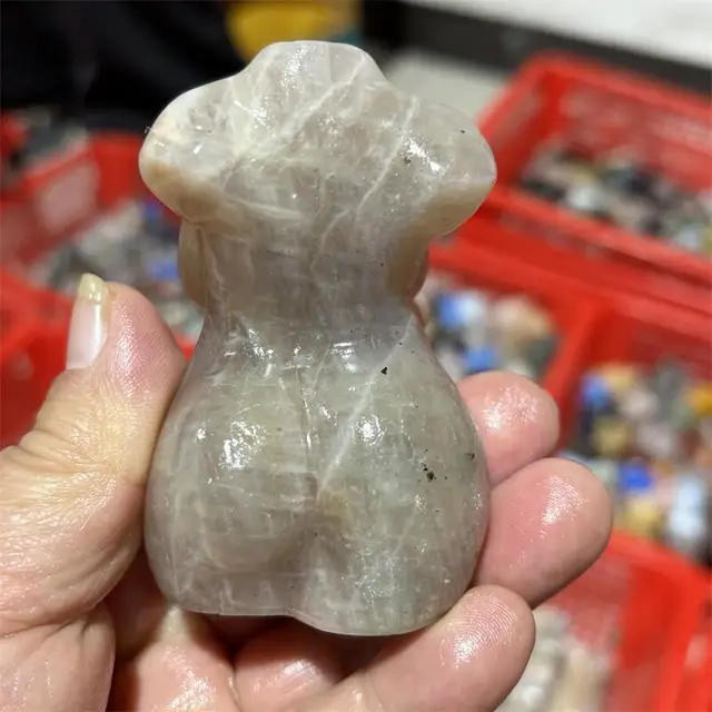Natural Moon Stone Lady Body Carving Polished Crystal Healing Stone Home Decor Creative Christmas Gift 1PCS 4 Natural Moon Stone Lady Body Carving Polished Crystal Healing Stone Home Decor Creative Christmas Gift 1PCS 4