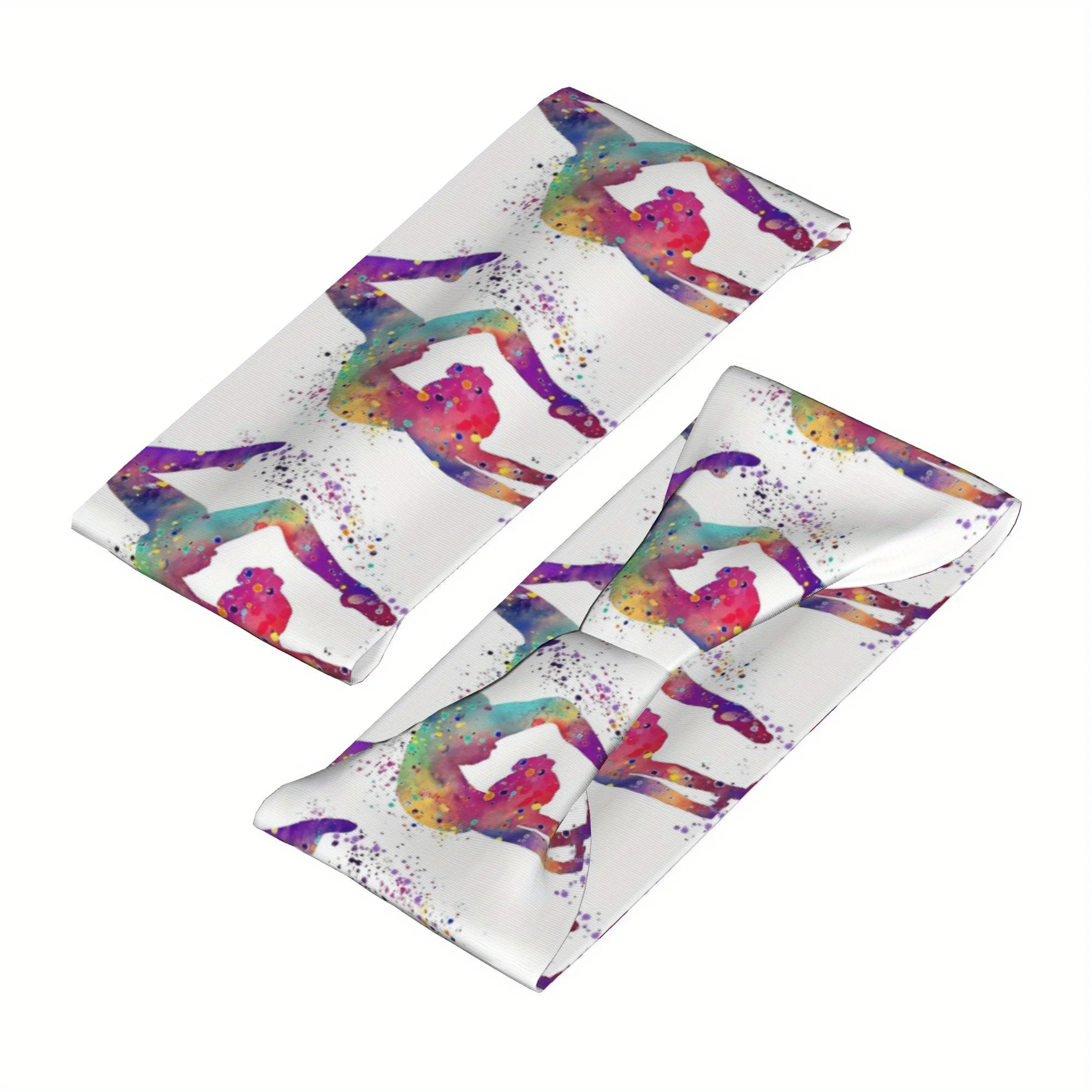 

Colorful Watercolor Sports Headband for Gymnastic Made of And Designed to Wick Moisture Perfect for Running Workouts