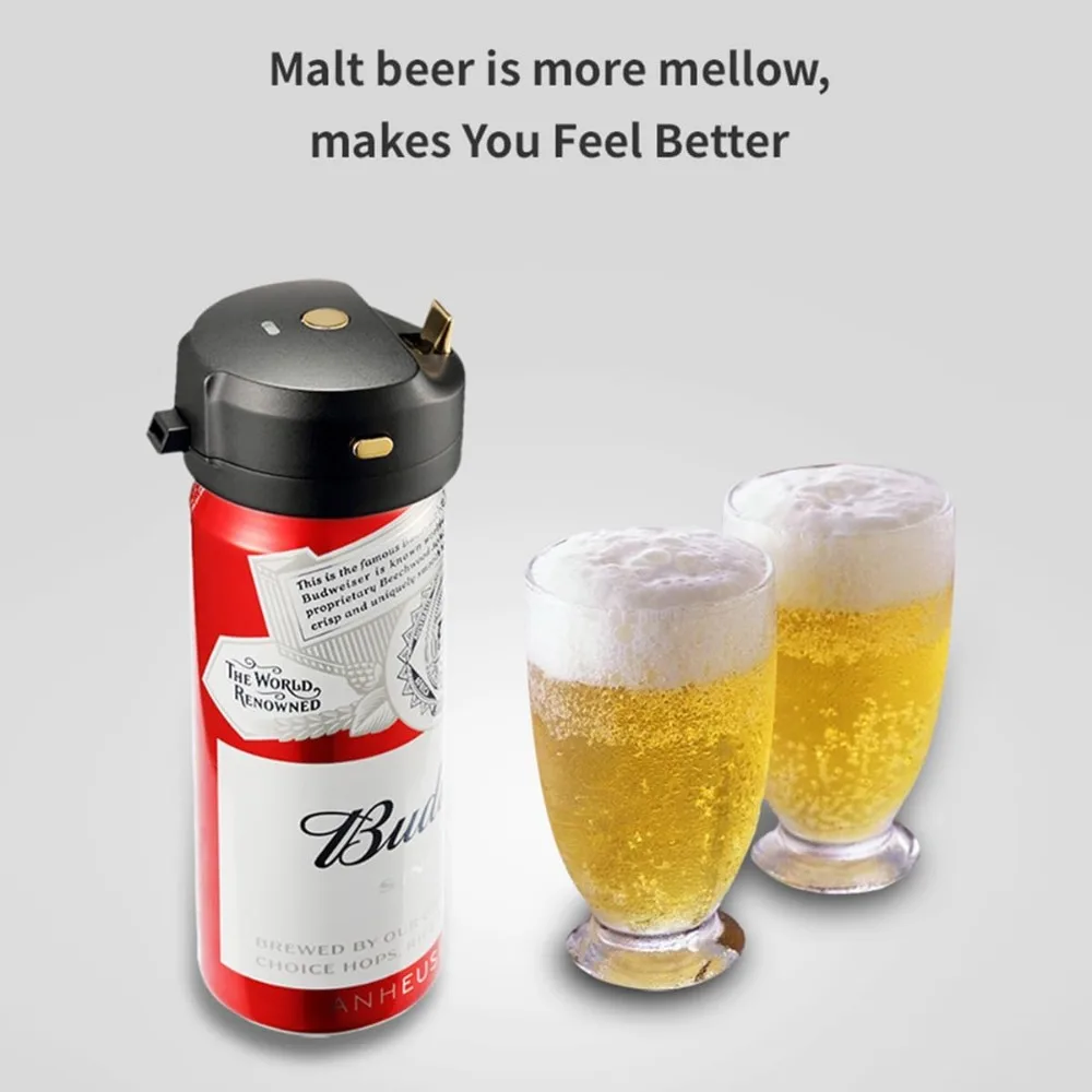 

Canned Beer Foamer - For beer lovers, turn basic bottled beer into deliciously perfect super-fine foam